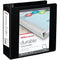 OFFICE DEPOT BRAND DURABLE VIEW D-RING BINDER 4" RINGS 39% RECYCLED - BLACK - Like New