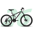 ECARPAT Mountain Bike 26" 21 Speed Dual Suspension - Gray/Green - Like New