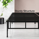 ZINUS SMARTBASE COMPACK MATTRESS FOUNDATION 14 INCH METAL BED FRAME - BLACK - Like New