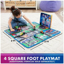 PAW PATROL MOVIE PUP SQUAD PLAY MAT CHASE & VEE PUP SQUAD RACER TOY CARS - Like New