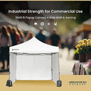 ARROWHEAD OUTDOOR 10'x10' HEAVY-DUTY POP-UP CANOPY, KGS0393U V2 - WHITE - Like New