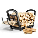 Habit Garden Indoor Outdoor Firewood Rack Small Log Holder - Black - Like New