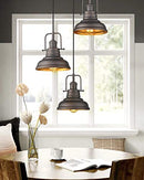 Zeyu 3-Lights on Pendant Light for Kitchen Dining Room 016-3 ORB - Brown - Brand New