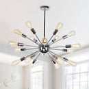 PARROT UNCLE CORDELL 18-LIGHT MODERN CHROME SPUTNIK SPHERE CHANDELIER - SILVER - Like New