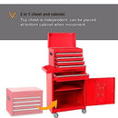 HPDMC 5-Drawer Rolling Tool Chest High Capacity Adjustable Shelf - Black - Brand New