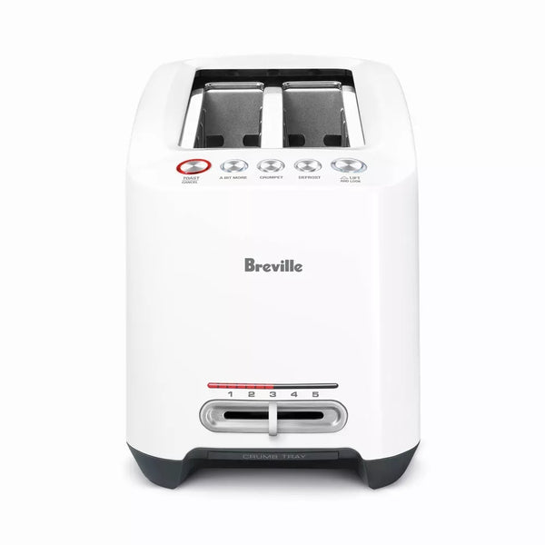 BREVILLE LIFT & LOOK LONG SLOT 4 SLICE TOASTER 1600W BTA630XL - WHITE - Like New