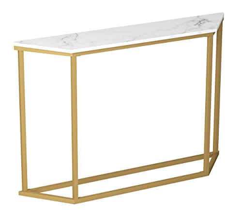 Wray Sturdy Safdie Console Table - Marble Gold - Like New