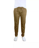 GALAXY BY HARVIC MEN'S BASIC STRETCH TWILL JOGGERS - SIZE: MEN XL - TIMBER - Brand New