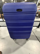 ROCKLAND MELBOURNE HARDSIDE EXPANDABLE SPINNER WHEEL LUGGAGE, 20 INCH - BLUE - Like New