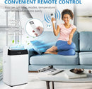EXPLOREHORIZON 14000 BTU PORTABLE AIR CONDITIONERS, 3 IN 1 - WHITE-BLACK - Like New