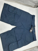 BLUE ROCK NEW YORK, STRETCH FABRIC CARGO SHORTS - SIZE: MEN 42 - NAVY - Like New