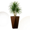 LEISUREMOD ALOE FIBERSTONE AND MGO CLAY PLANTER MID-CENTURY MODERN - BROWN - Like New