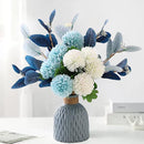 LADADA ARTIFICIAL FLOWERS WITH VASES ARTIFICIAL FLOWER ARRANGEMENTS - BLUE - Like New