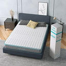 Serweet 12 Inch Bamboo Charcoal Memory Foam Hybrid Full Mattress - Brand New