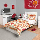 FOCO Tampa Bay Buccaneers NFL Retro Bed in a Bag Comforter B0CTJ27R5D NEW - Brand New