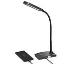 TW LIGHTING IVY LED DESK LAMP WITH USB PORT FOR HOME OFFICE SUPER BRIGHT - BLACK - Like New