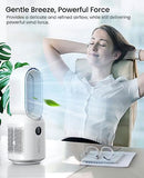 LET'ME DESK FAN 106° OSCILLATING BLADELESS 3 SPEEDS 13" F8 - WHITE/GRAY - Like New