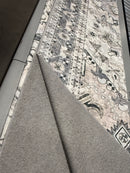 KATHY IRELAND HOME FLANNEL PRINTED AREA RUG 8FT BY 10FT - IVORY TAPESTRY - Like New