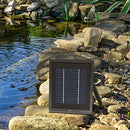 SUNNYDAZE DECOR SOLAR PUMP PANEL KIT WITH BATTERY PACK AND LIGHT - AMP-P022C - Like New