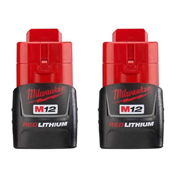 MILWAUKEE 48-11-2411 M12 REDLITHIUM 2 PACK - CP BAT - BLACK, RED - Brand New