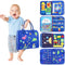 Busy Board Toddler Stocking Stuffers - Sensory Toys for Toddlers, Magic Blue - Like New