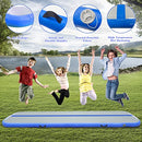 Inflatable Air Tumbling Gymnastics Mats with Pump 10ftx3.3ftx4in, Blue - Like New