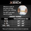 COPPER FIT X-BACK BRACE LOWER BACK PAIN LUMBAR HERNIATED DISC (2XL/3XL) - BLACK - Like New