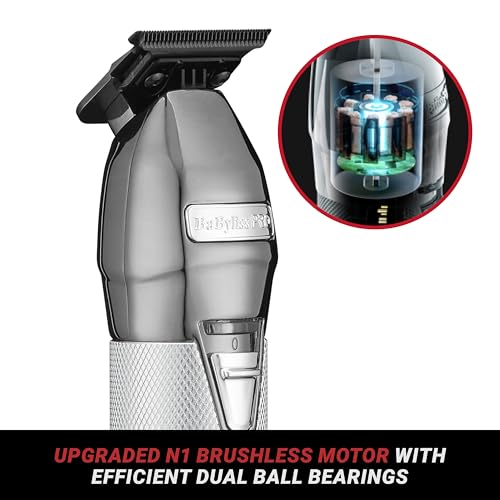 BABYLISSPRO FX+ PROFESSIONAL BARBER CORD/CORDLESS HAIR TRIMMERS - SILVER - Like New