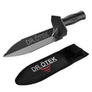 DR.ÖTEK METAL DETECTOR SHOVEL HEAVY DUTY DOUBLE SERRATED DIGGING TOOL - BLACK - Like New