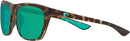 Costa Del Mar Cheeca Square - MATTE SHADOW TORTOISE/GREEN MIRRORED POLARIZED - Like New