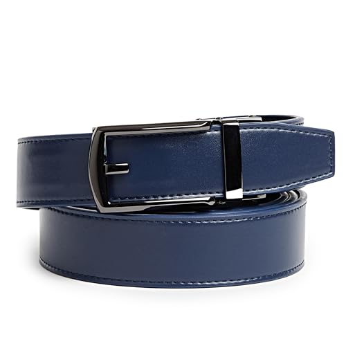 CARLO FELLINI MEN'S RATCHET BELT GENUINE LEATHER MENS BELT RATCHET MEN - 28 IN - Like New