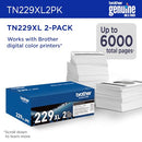 BROTHER GENUINE BLACK HIGH YIELD PRINTER TONER CARTRIDGE 2-PACK - BLACK - Like New