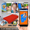SERENELIFE WIRELESS INSTANT PHOTO PRINTER - PORTABLE BORDERLESS PICTURES - RED - Like New
