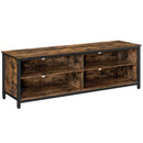 VASAGLE TV STAND 4 CUBBY TV CABINET UP TO 65" TV TABLE UNIT ADJUSTABLE LTV304B01 - Like New