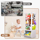 ONHEAR WOOD STUFFED ANIMAL STORAGE WHITE FN006A - Like New