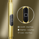 JOOFO Floor Lamp Sky LED Modern Torchiere 3 Color LA-123 - Brushed Gold - Like New