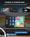 KOODUX 9" CARPLAY SCREEN CAR STEREO WITH WIRELESS CARPLAY - Scratch & Dent