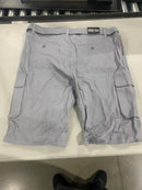 RUGGED TRAIL MEN'S CARGO 4-WAY STRETCH BELTED SHORTS - SIZE: MEN 40 - GRAY - Brand New
