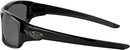 Oakley OO9236 Valve Rectangular Sunglasses Polarized - Black/Grey Black Iridium - Like New