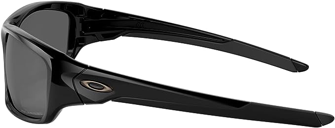 Oakley OO9236 Valve Rectangular Sunglasses Polarized - Black/Grey Black Iridium - Like New
