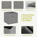 STORAGEIDEAS 11x11 Storage Bins, Set of 10 Storage Cubes, Collapsible, Grey - Like New