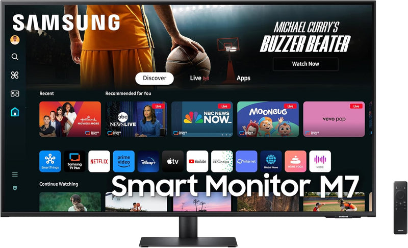 SAMSUNG 43" M7 (M70D) SERIES 4K UHD SMART MONITOR, - Scratch & Dent