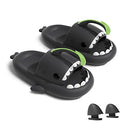 Hello Slippers Glow in The Dark Shark Slides Sandals, Super Soft Eco-Friendly - Like New