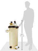 PENTAIR CLEAN & CLEAR RP 100 SQFT SINGLE CARTRIDGE POOL FILTER 160354 - ALMOND - Like New