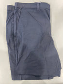 IZOD GOLF SHORTS MEN'S STRAIGHT FIT, SIZE 42 - NAVY/GRAY - Brand New