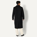 AMAZON ESSENTIALS RELAXED-FIT DOUBLE BREASTED WOOL BLEND LONGLINE - XS - BLACK - Like New