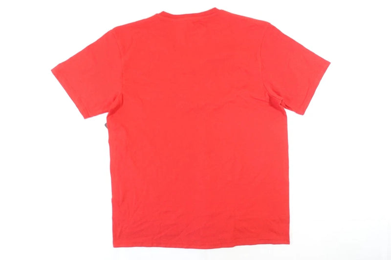 BLUE ICE MENS STRETCH VNECK TSHIRT - RED - SIZE: MEDIUM - Brand New