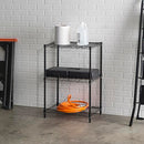 HOME BASICS WIRE SHELVING STORAGE UNIT (3 TIER) - BLACK - Like New