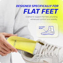 VALSOLE HEAVY DUTY SUPPORT ORTHOTIC INSOLES MEN 10/WOMEN 12 YELLOW WHITE - Like New