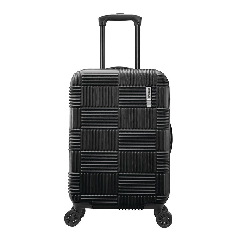 AMERICAN TOURISTER NXT HARDSIDE LARGE CHECKED SPINNER SUITCASE - BLACK - Like New